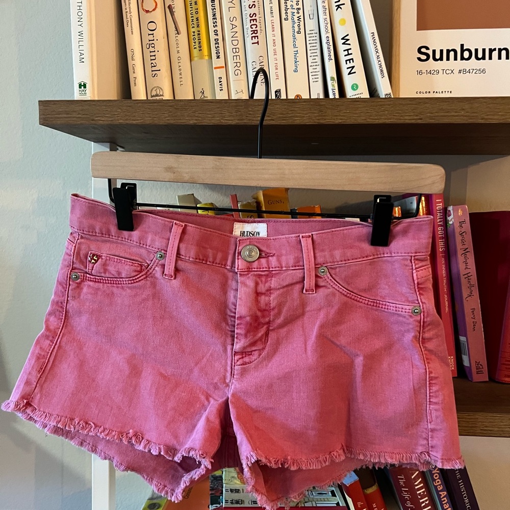 Hudson Jeans Womens Kenzie Cut Off In Dusted Orchid Denim Shorts Size 26